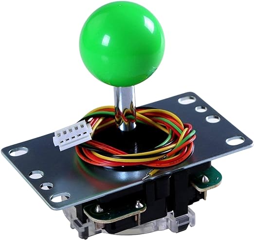 Sanwa JLF-TP-8YT Joystick Green Original - for Arcade Jamma Game 4 & 8 Way Adjustable, Compatible with Catz Mad SF4 Tournament Joystick (Green Ball Top) S@NWA