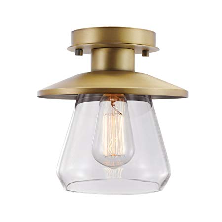 Globe Electric 65987 Brass Finish Flush Mount