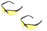 UV Protecting Adjustable Safety Glasses Yellow Tint7821 2 pack
