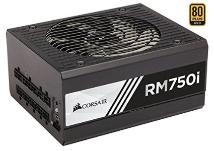 Corsair RMi Series, RM750i, 750 Watt (750W), Fully Modular Power Supply, 80  Gold Certified