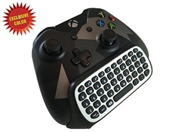 [New Release] GamersDigital(TM) 2.4G Mini Wireless Elite Chatpad Game Controller Keyboard with Audio pass thru for Microsoft Xbox One Controller Keypad Black 2016 - for New & Original Controllers