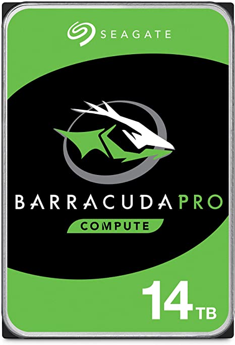 Seagate BarraCuda Pro 14TB Internal Hard Drive Performance HDD – 3.5 Inch SATA 6 Gb/s 7200 RPM 256MB Cache for Computer Desktop PC, Data Recovery (ST14000DM001)