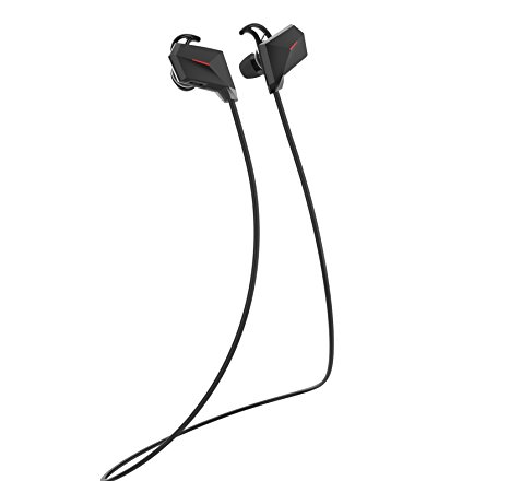 KEBE Sport7 Noise-Cancelling Earbuds with 4.1 Stereo Bluetooth - Lightweight and Sweat-Proof, Best In-Ear Headphones for Sports or Running - Features Microphone for Hands-Free Calling Black