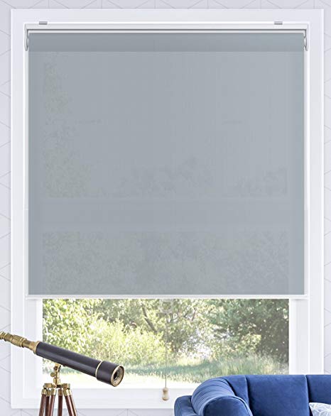 CHICOLOGY Snap-N'-Glide Cordless Roller Shades Smooth Privacy Window Blind 33" W X 72" H Urban Grey (Light Filtering)