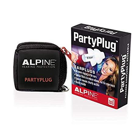 Alpine PartyPlug Hearing Protection w/Carry pouch