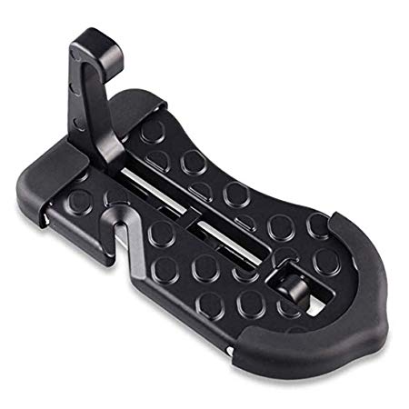 Uncle Squirrel Vehicle Hooked 5 in 1 Multifunctional Car Door Step Vehicle Doorstep Folding Ladder Foot Pegs Easy Access to Car Rooftop with Safety Hammer for Jeep Car SUV(2019 Update)