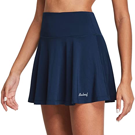 BALEAF Women's High Waisted Tennis Skirt Golf Active Sport Running Skorts Skirts Ball Pockets