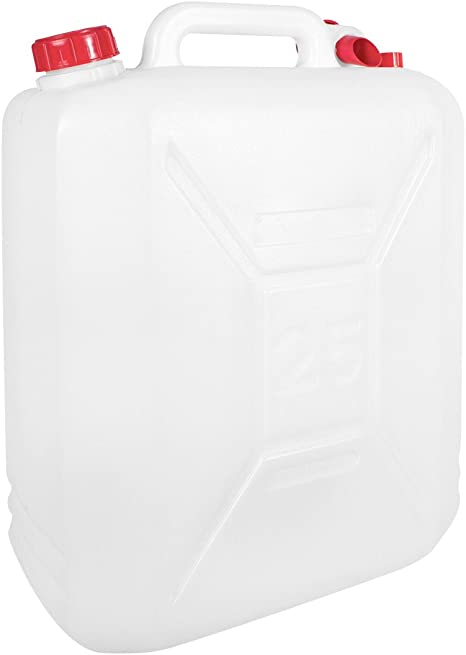 Milestone Unisex's Camping 65930 10 Litre Water Jerry Can ~ Transparent, White