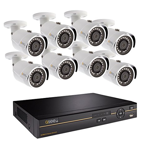 Q-See Surveillance System QC968-8DX-2, 8-Channel HD Analog DVR with 2TB Hard Drive, 8-4MP Security Cameras