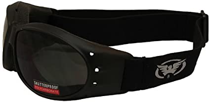 Global Vision Eliminator Motorcycle Goggles (Black Frame/Dark Smoke Lens)