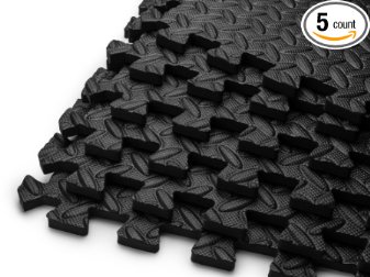 HemingWeigh Puzzle Exercise Mat High Quality EVA Foam Interlocking Tiles - Available in sizes from 120 Square Feet- 144 Square Feet