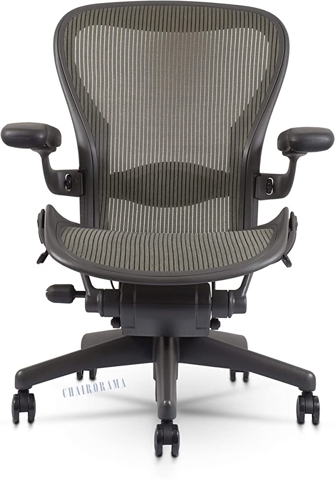 Herman Miller Classic Aeron Chair - Fully Adjustable, Carpet Casters, Size B (Open Box)