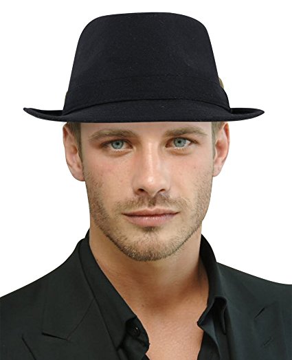 Fedora Hat Women / Men's Classic Short Brim Manhattan Gangster Trilby Cap