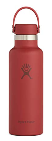 Hydro Flask Double Wall Vacuum Insulated Stainless Steel Leak Proof Sports Water Bottle, Standard Mouth with BPA Free Flex Cap