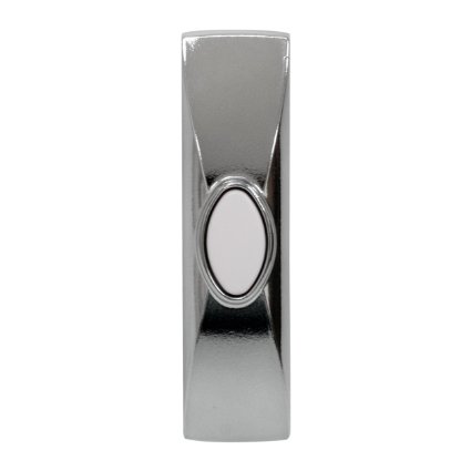 GE 19232 Direct Wire Door Chime Push Button, Brushed Nickel