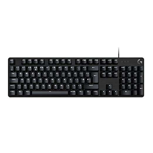 Logitech G G413 SE Full-Size Mechanical Gaming Wired Keyboard - Backlit Keyboard with Tactile Mechanical Switches, Anti-Ghosting, Compatible with Windows, macOS - Black Aluminium