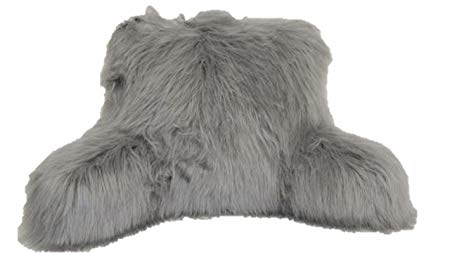 Brentwood Originals Angora Fur Back Rest Grey,