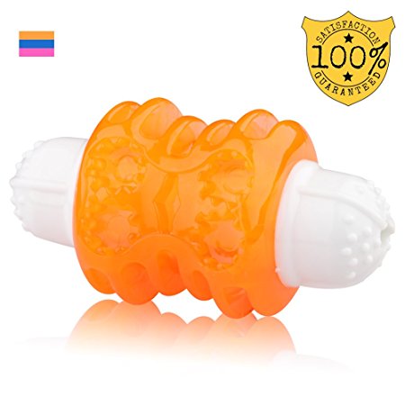 Dog Chew Toys Indestructible Squeaky Toys With Durable Rubber For Dog Chewing, Tooth Cleaning And Playing 5.0 inches