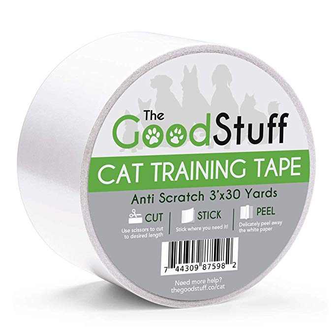 Cat Scratch Tape Furniture Protectors - Guard your Couch, Doors and Furniture from Anti Scratches Deterrent Cat Training Tape - Great for Leather and Fabric Couches, Door, and Pet Cats Protector Guard