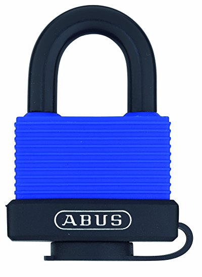 ABUS 70IB/45 KD Blue All Weather Solid Brass Body with Weather Cover and Stainessless Steel Shackle Keyed Different Padlock
