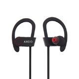 Bluetooth Earbuds Axgio Vigour Sport Wireless Headphones Secure Fit in-Ear Headset 8 Hour Running Earphone Earpiece Supported Stream Music Hands-free Call with Mic for iPhone 6S 6 6 plus 5 5S 4S iPad
