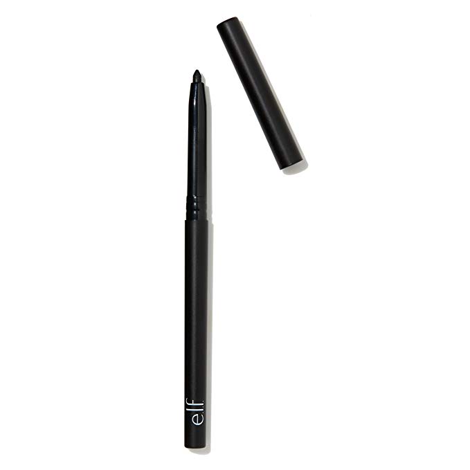 e.l.f. No Budge Retractable Eyeliner Pencil, Waterproof, Black, 0.006 Ounce