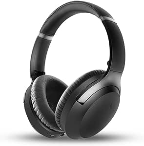 Avantree Aria 3 [2024 Version] - Bluetooth 5.3 Active Noise-Cancelling Headphones Over-Ear, with Wireless HD Audio, Spacious & Comfortable Fit, Dual Connectivity, and 55hr Extended Playtime