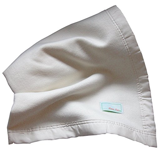 SHOO-FOO - Bamboo Baby Blanket - Pure silk border (30 x 40 in.)