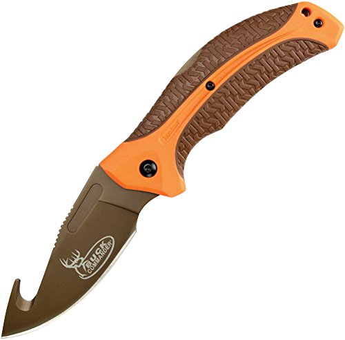 Kershaw Buck Commander 1898GHORBRNBCX LoneRock Folding Knife with Gut Hook