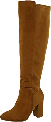 TOP Moda Womens Classy High Heel Knee High Boots