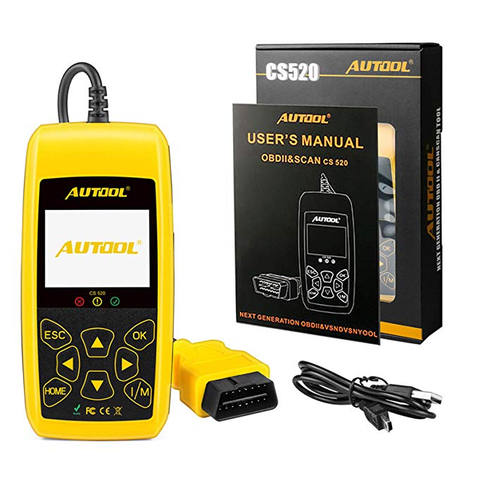 AUTOOL OBD2 Scanner OBDII Code Reader Turns Off Engine (MIL) and DTC/Tips Warning Lights Car Diagnostic Tool with Mode 6