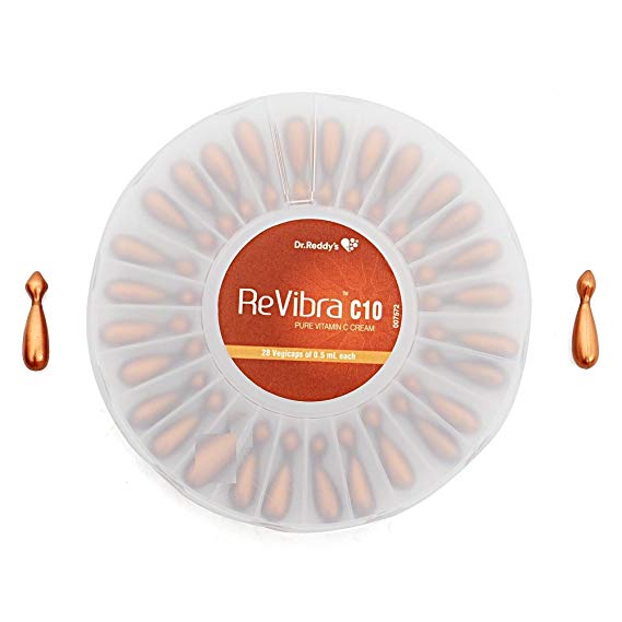 Generic Dr. Reddy's Revibra C10 Pure Vitamin C Cream, 28 Vegicaps Of 0.5Ml Each