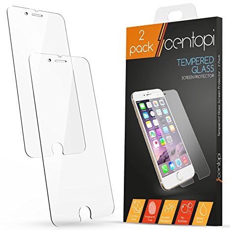 Centopi iPhone 6 / 6S Tempered Glass Screen Protector [2 Pack]
