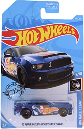 Hot Wheels Race Team 7/10 '10 Ford Shelby GT500 Super Snake 192/250, Blue