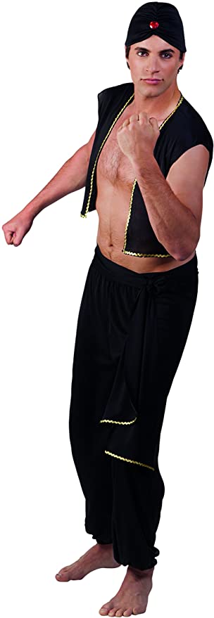 Sultan Mens Fancy Dress Arabian Nights Aladdin National Adults Costume Outfit