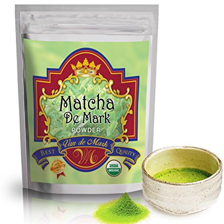 Matcha Green Tea Powder 100% Organic - Superb for Lattes, Smoothies and Baking
