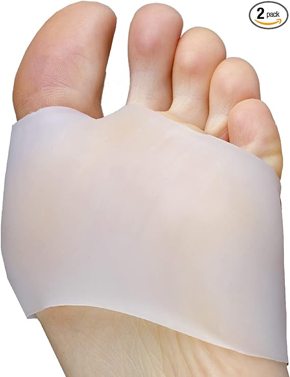 NatraCure All Gel Open Toe Ball of Foot Sleeve - Size: Medium - (1 Pair) - Helps Soothe Blisters, Calluses, Ball of Foot Pain - (10016-M-03 RET)