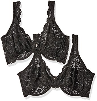 Smart Sexy Women's Signature Lace Unlined Underwire Bra 2 Pack