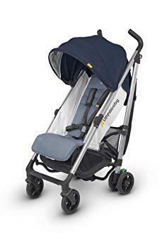 2018 UPPAbaby G-Luxe Stroller -Aidan (Denim/Silver)