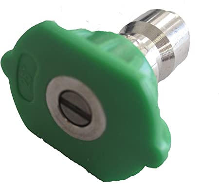 Pressure Washer Sprayer Nozzle Tip 1/4" Size 4.0, Green 25 Degree Stainless Steel for 2500 Psi, 3000 Psi, 3500 Psi, 4000 Psi Pressure Washer