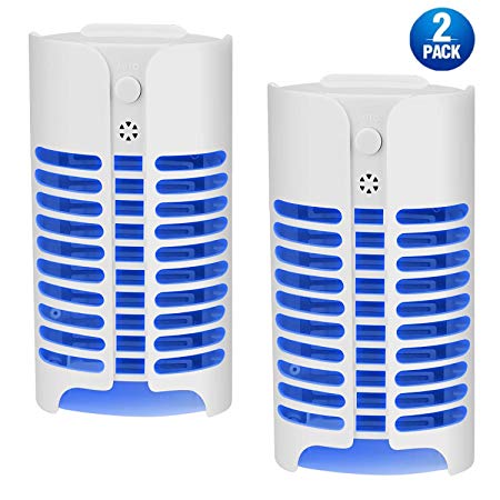 MEIREN Bug Zapper, 2 Pack Plug-in Electric Mosquito Zapper with UV Light