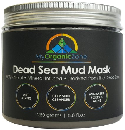 Dead-Sea-Mud-Mask for Acne-Treatment, Face-Mask Anti-Aging and Anti-Wrinkle (250g/8.8oz)