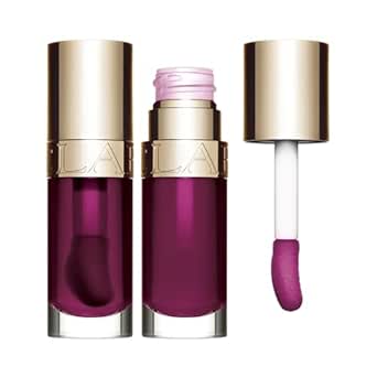 Clarins Lip Comfort Oil | Soothes, Comforts, Hydrates and Protects Lips | Sheer, High Shine Finish | Visibly Plumps | 93% Natural Ingredients | Organic Sweetbriar Rose Oil, Rich in Omega-6 and Omega-3