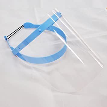 Dental Power Anti-fog Adjustable Dental Full Face Shield with 10 Plastic Protective Film