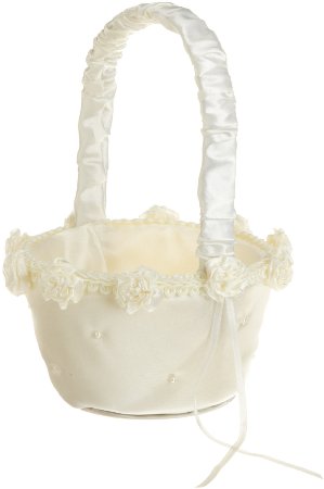 Wilton 120-084 Wedding Day Collection Traditional Flower Basket, Ivory