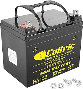 Caltric Agm Battery Compatible with Yamaha Rhino 700 Yxr700 4X4 2008 2009 2010 2011 2012 2013