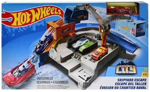 Hot Wheels Mattel City Shipyard Escape Set