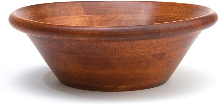 Lipper International 290 Cherry Salad Bowl, 12-Inch, Brown