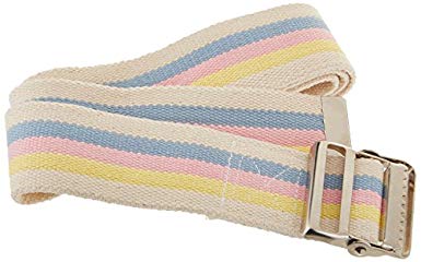 Sammons Preston Gait Belt with Metal Buckle, 2" Wide, 60"L, Heavy Duty Gait Transfer Belt, Patient Transfer, Essential Walking & Transport Assistant for Elderly, Disabled, & Medical Patients, Pastel