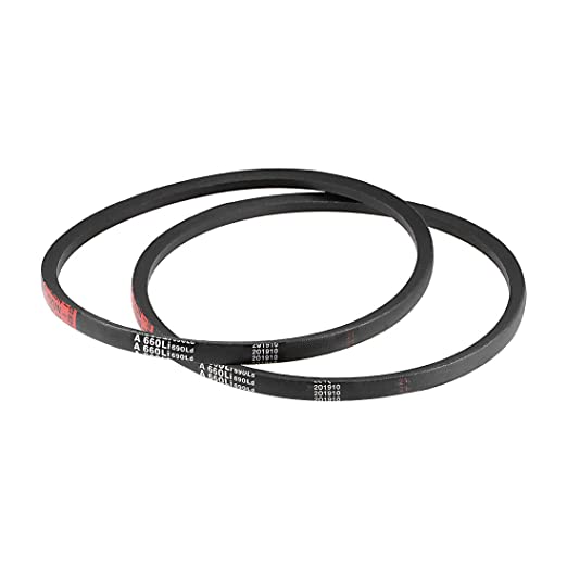 uxcell A660/A26 V-Belts 26" Inner Girth, A-Section Rubber Drive Belt 2pcs